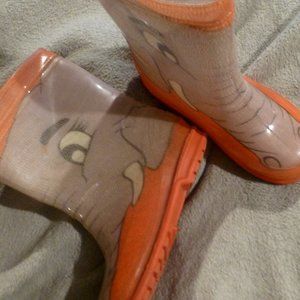 Cute toddler rain boots size 9